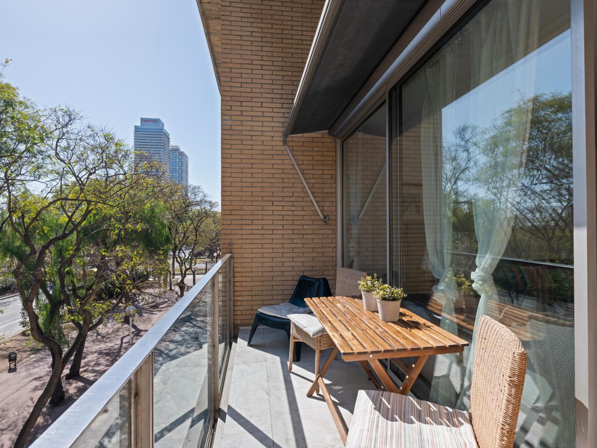Vila Olimpica Skyline Barcelona Bagian luar foto